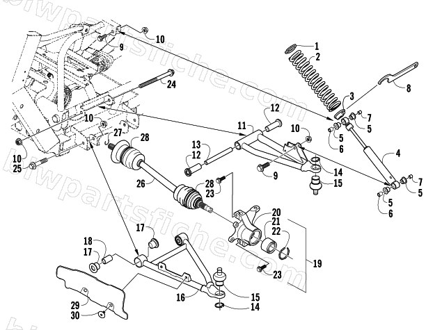 FRONT SUSPENSION ASSEMBLY diagram