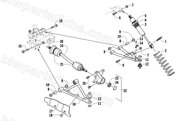 FRONT SUSPENSION ASSEMBLY diagram