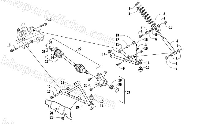 FRONT SUSPENSION ASSEMBLY diagram