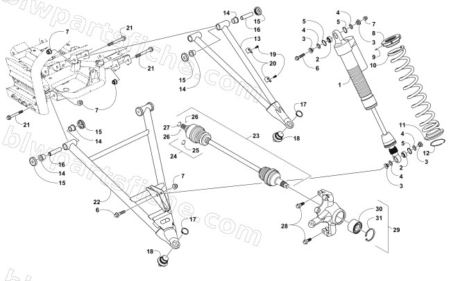 FRONT SUSPENSION ASSEMBLY diagram