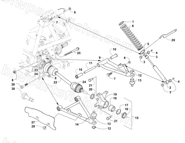 FRONT SUSPENSION ASSEMBLY diagram