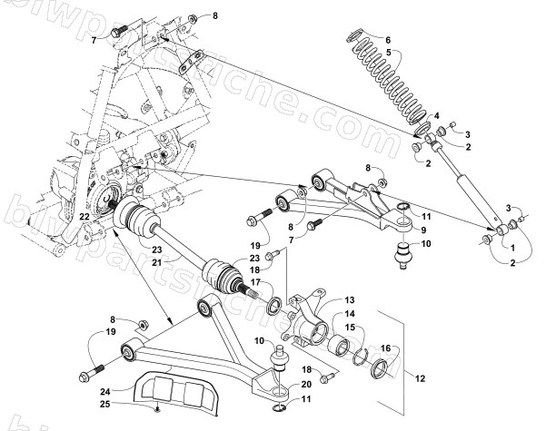FRONT SUSPENSION ASSEMBLY diagram