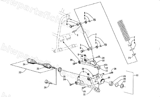 FRONT SUSPENSION ASSEMBLY diagram