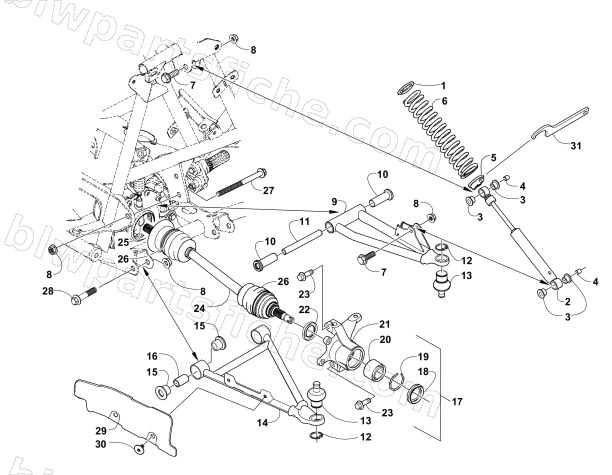 FRONT SUSPENSION ASSEMBLY diagram