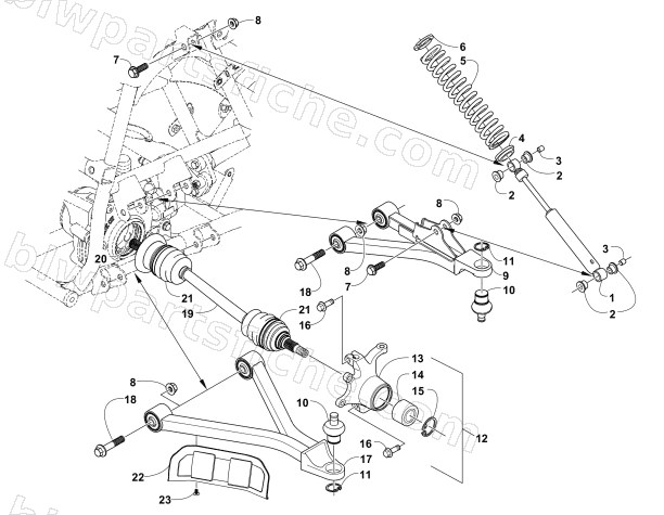 FRONT SUSPENSION ASSEMBLY diagram