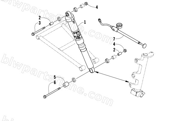 FRONT SUSPENSION SHOCK ABSORBER ASSEMBLY diagram