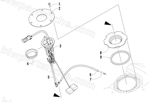 FUEL LEVEL SENSOR ASSEMBLY diagram
