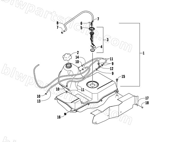FUEL TANK ASSEMBLY diagram