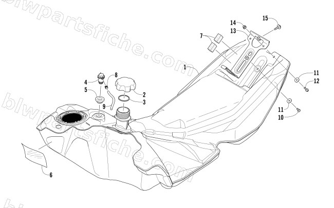 GAS TANK ASSEMBLY diagram