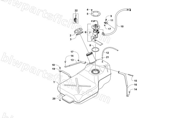 GAS TANK ASSEMBLY diagram