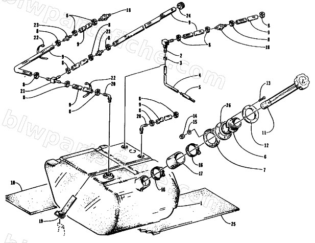 GAS TANK ASSEMBLY diagram