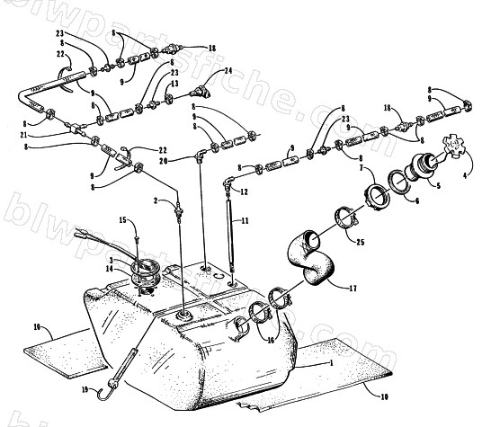 GAS TANK ASSEMBLY diagram