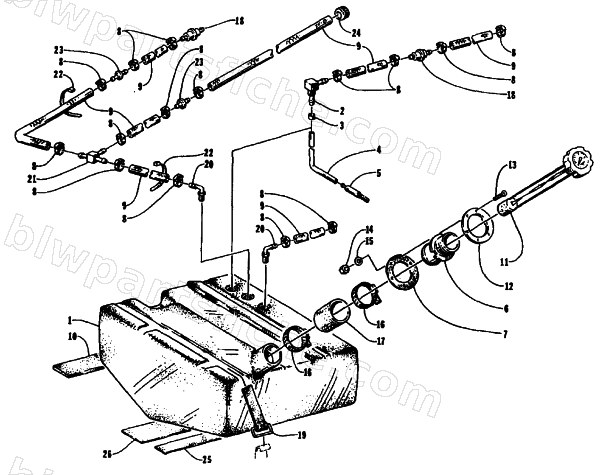 GAS TANK ASSEMBLY diagram