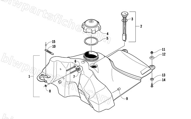 GAS TANK ASSEMBLY diagram