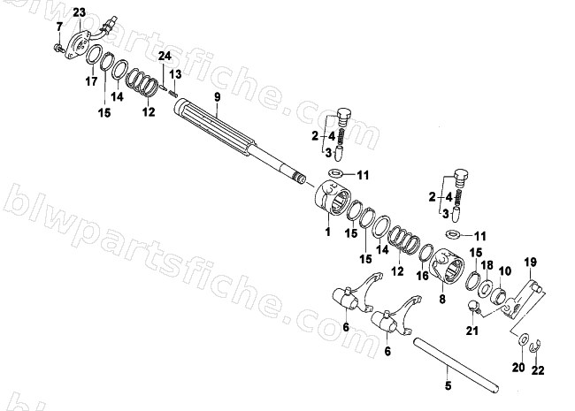 GEAR SHIFT ASSEMBLY diagram