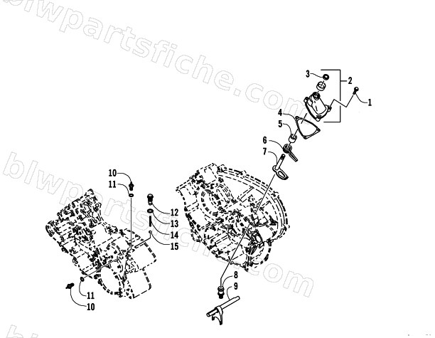 GEAR SHIFTING ASSEMBLY diagram