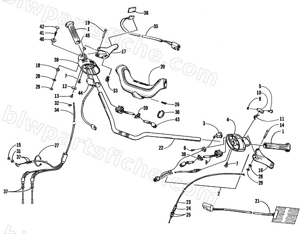 HANDLEBAR AND CONTROLS diagram