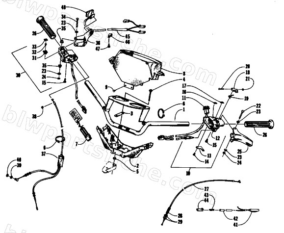 HANDLEBAR AND CONTROLS diagram