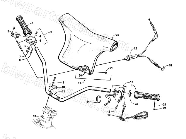 HANDLEBAR ASSEMBLY diagram
