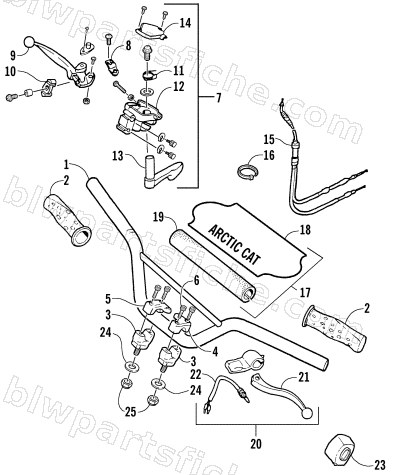 HANDLEBAR ASSEMBLY diagram