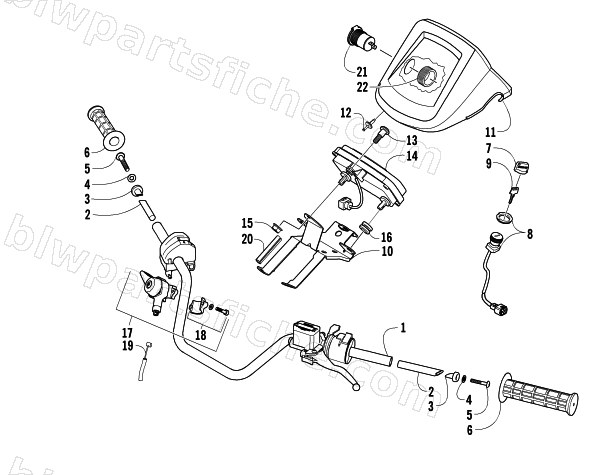 HANDLEBAR ASSEMBLY diagram