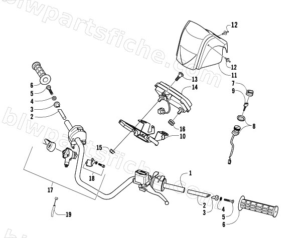 HANDLEBAR ASSEMBLY diagram