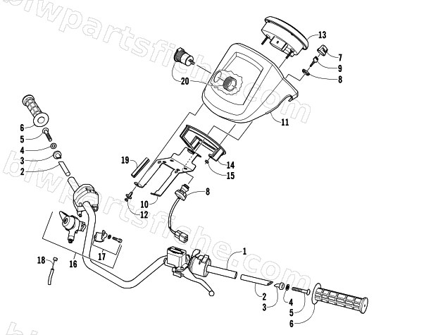 HANDLEBAR ASSEMBLY diagram