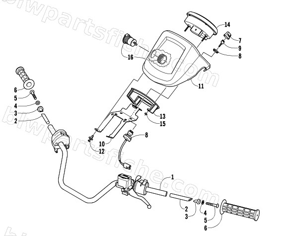 HANDLEBAR ASSEMBLY diagram