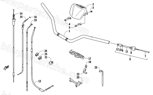 HANDLEBAR ASSEMBLY diagram