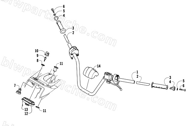 HANDLEBAR ASSEMBLY diagram