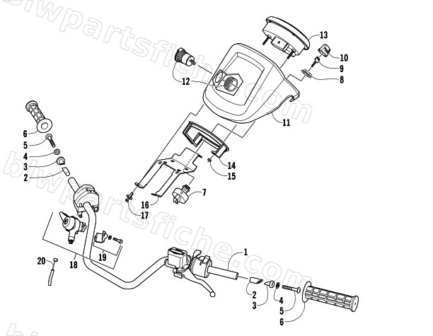 HANDLEBAR ASSEMBLY diagram