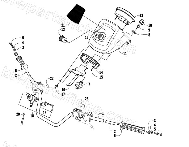 HANDLEBAR ASSEMBLY diagram