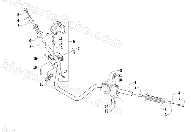 HANDLEBAR ASSEMBLY diagram