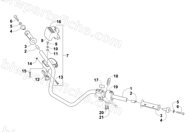 HANDLEBAR ASSEMBLY diagram