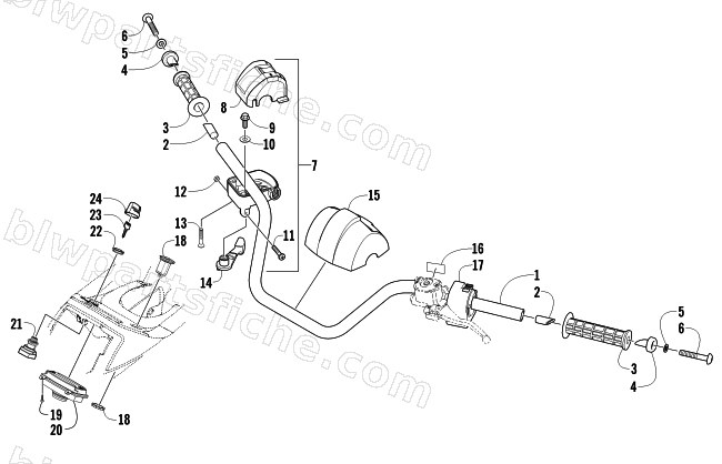 HANDLEBAR ASSEMBLY diagram