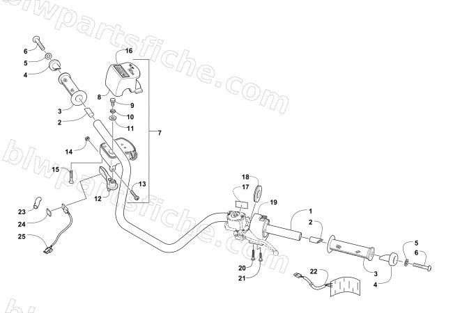 HANDLEBAR ASSEMBLY diagram