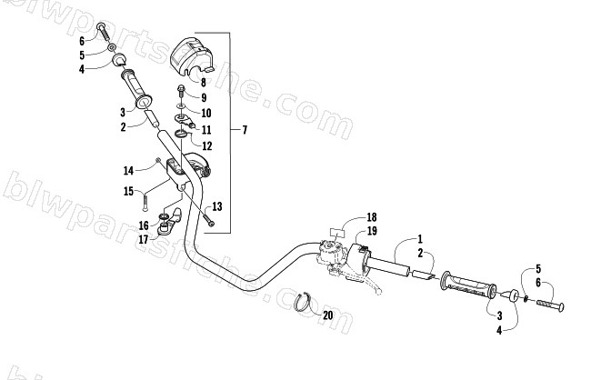 HANDLEBAR ASSEMBLY diagram