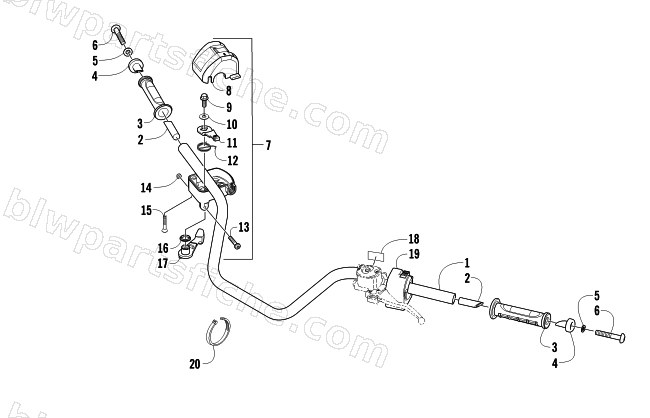 HANDLEBAR ASSEMBLY diagram