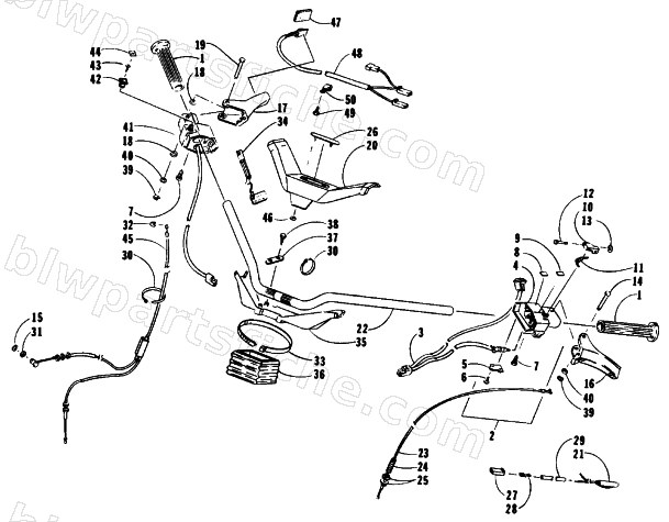 HANDLEBAR ASSEMBLY diagram