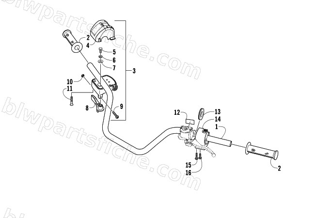 HANDLEBAR ASSEMBLY diagram