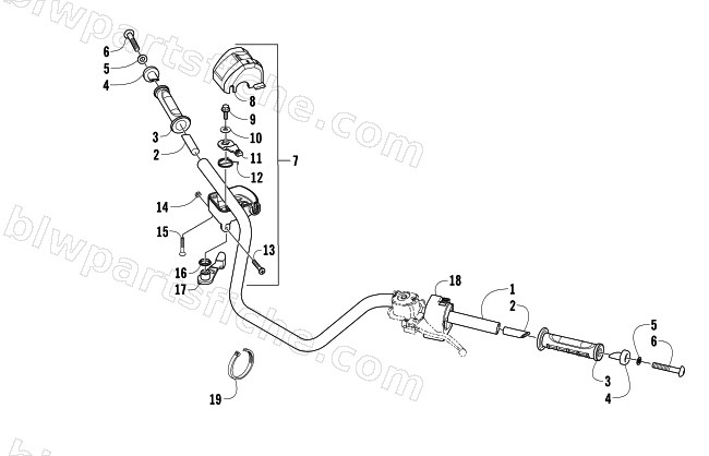 HANDLEBAR ASSEMBLY diagram