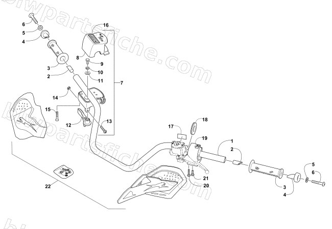 HANDLEBAR ASSEMBLY diagram