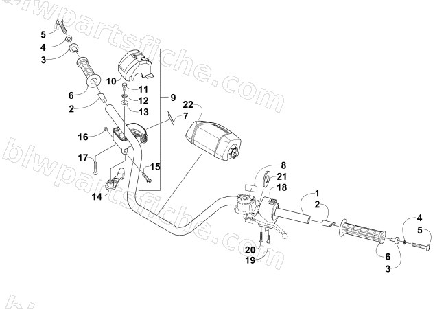 HANDLEBAR ASSEMBLY diagram