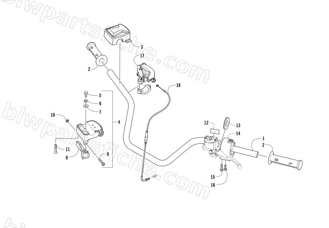 HANDLEBAR ASSEMBLY diagram