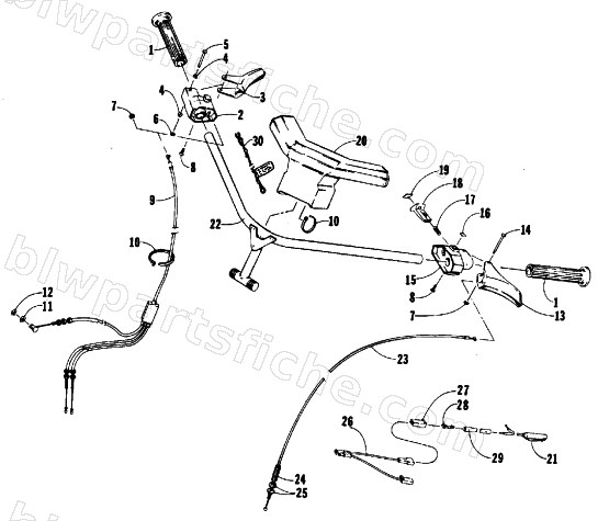HANDLEBAR ASS'Y diagram