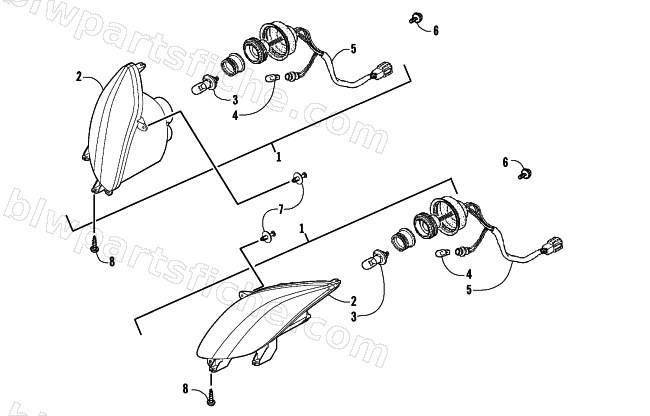 HEADLIGHT ASSEMBLY diagram