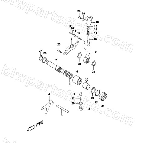 HI/LO SHIFTER ASSEMBLY diagram
