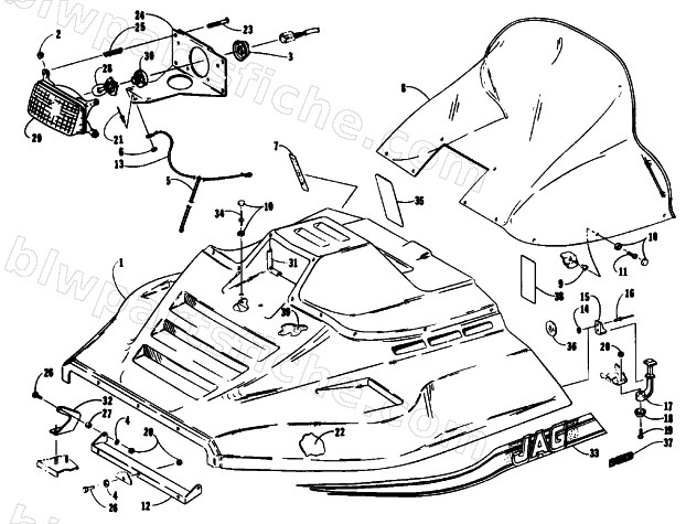 HOOD ASSEMBLY diagram