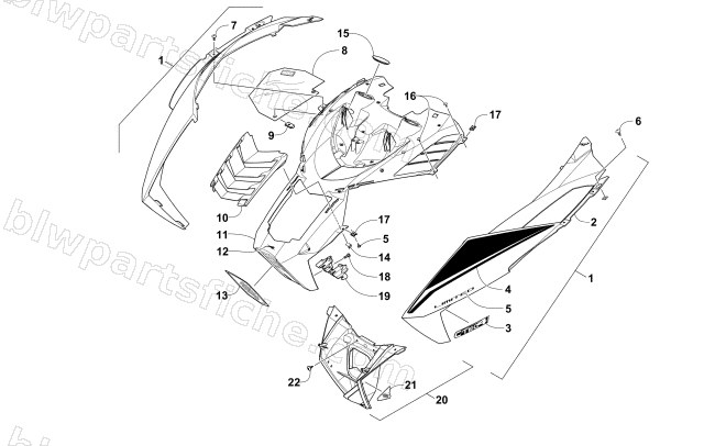 HOOD ASSEMBLY diagram