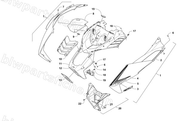 HOOD ASSEMBLY diagram